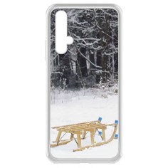 Чехол-накладка Krutoff Clear Case Санки для Honor 20