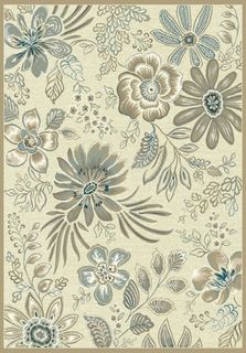 Рельефный ковер из вискозы GENOVA 38338 6525 61 ЦВЕТЫ Ragolle