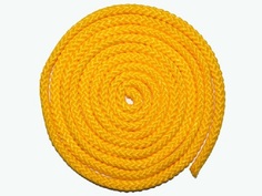 Скакалка для гимнастики, 7911yellow, желтая, 2,5 м No Brand