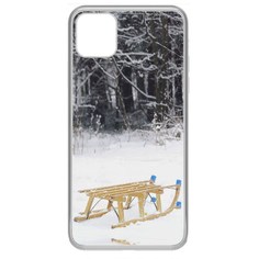 Чехол-накладка Krutoff Clear Case Санки для iPhone 11 Pro Max