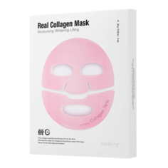 Meditime Лифтинг-маска гидрогелевая для лица с коллагеном - Real collagen mask, 4шт*26г