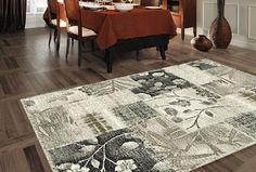 Ковер ворс вискоза-хлопок ROYAL PALACE ЦВЕТЫ 14877 5363 Ragolle