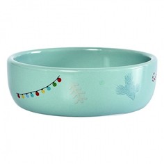 Миска для животных FOXIE Winter cat керамическая 13,4х4см 350мл