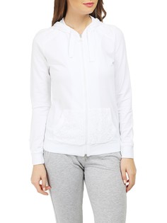 Толстовка женская Deha B32462 белая 40 RU