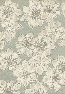 Рельефный ковер из вискозы GENOVA 38376 6525 90 Цветы Ragolle