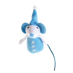 Игрушка для кошек FOXIE Новогодняя мышка с кошачьей мятой