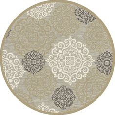 Рельефный ковер из вискозы GENOVA 38001 6565 90 КРУГ Ragolle