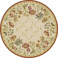 Рельефный ковер из вискозы GENOVA Цветы 38262 6282 60 КРУГ Ragolle