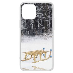 Чехол-накладка Krutoff Clear Case Санки для iPhone 12 Pro Max