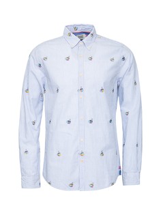Рубашка мужская Scotch&Soda 167271 голубая 50 RU