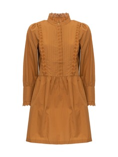Платье женское Numph 701377 коричневое 44 RU
