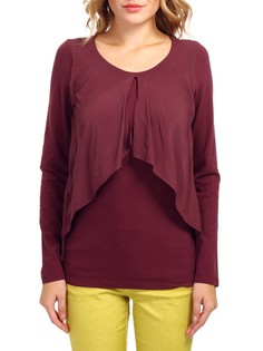 Блуза женская Deha D95701 бордовая 42 RU