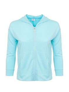 Толстовка женская Deha B74976 голубая 46 RU