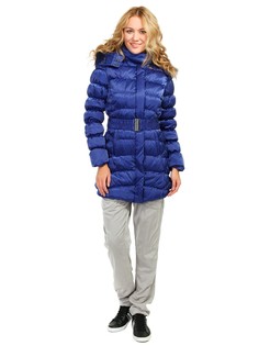 Пуховик-пальто женский Deha D95083 синий 40 RU