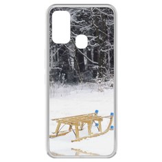 Чехол-накладка Krutoff Clear Case Санки для Tecno Spark 7