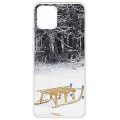 Чехол-накладка Krutoff Clear Case Санки для Samsung Galaxy A03 (A035)