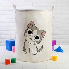 Корзина для игрушек «Котик» No Brand
