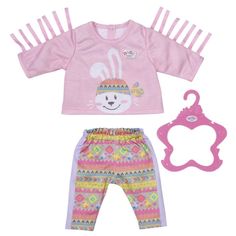 Одежда для кукол Zapf Creation Baby born Кофточка с милым зайчиком и штанишки