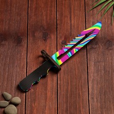 Сувенир деревянный «Штык нож», радужное лезвие No Brand
