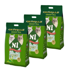 Силикагелевый наполнитель для лотков N1 CRYSTALS Green Tea 15л (3 шт по 5л)