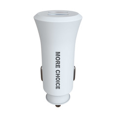 Автомобильное зарядное устройство More Choice 2USB 2.4A AC23 White