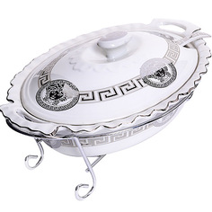 Мармит керамика 2,5л 4пр со свечкой Loraine 30659 KSMB-30659