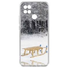 Чехол-накладка Krutoff Clear Case Санки для Xiaomi Poco C40