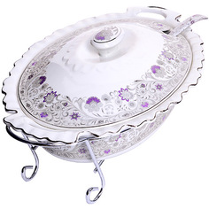 Мармит керамика 2.5л 4пр со свечкой Loraine 30660 KSMB-30660