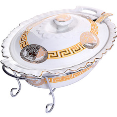 Мармит керамика 2,5л 4пр со свечкой Loraine 30654 KSMB-30654