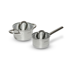 Набор посуды DOSH HOME ARIES из нержавеющей стали кастрюля 1,5 л ковш 1 л 2 предмета