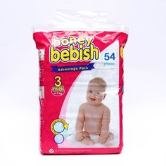 Подгузники детские Bebish 3 Midi (4 - 9 kg), 54 шт No Brand