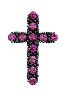 Кулон из серебра с родолитом/шпинелью Империал P1066/Ag-607/1/9 Imperial