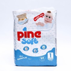 Подгузники детские Pine Soft 1 Newborn (2 - 5 kg), 54 шт No Brand