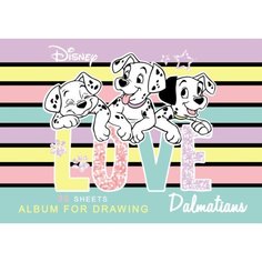 Альбом для рисования Disney Далматинцы А4, на скобе, 30 л