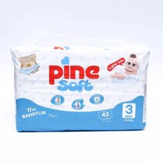 Подгузники детские Pine Soft 3 Midi (4 - 9 kg), 42 шт No Brand
