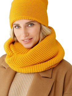 Снуд женский Siberika Джун оранжевый, 62*36 см