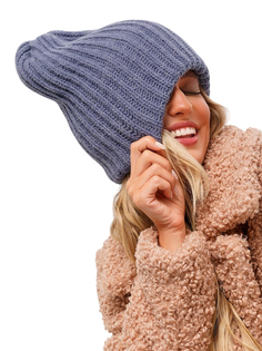 Шапка бини женская Siberika Вита, тёмная лаванда