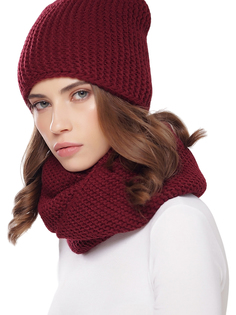 Снуд женский Siberika Джимми черная вишня, 50*30 см