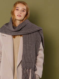 Шарф женский Siberika Билли пепельный, 160*25 см