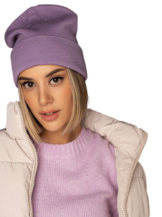 Шапка бини женская Siberika Ингрид, светло-сиреневый