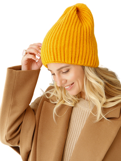 Шапка бини женская Siberika Бобби, оранжевый