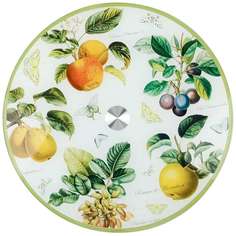 Блюдо вращающееся для сервировки стола Сад d=32см. h=2,2см. (нижний d=19см.) (стекло) KENG Nouvelle