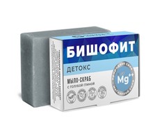 Мыло-скраб Дом природы Детокс с бишофитом с голубой глиной 100 г