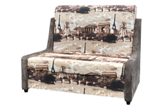 Диван-кровать еврокнижка МногоМеб Даллас, микровелюр Париж и вельвет люкс