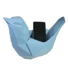 Изделие декоративное Подставка для мелочи Птичка (голубой) 33*16,5*21см KSMR-713808/I109 No Brand