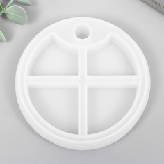 Молд силикон "Шкатулка круглая - средний ярус" 10,8х10,8х2,7 см No Brand