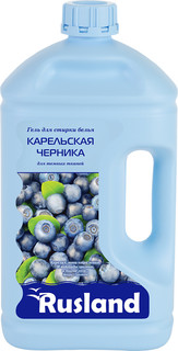 Гель для стирки белья Rusland для темных тканей, с ароматом Карельской черники, 2,5л