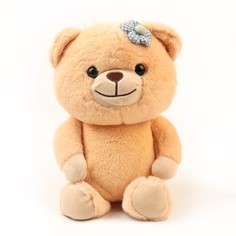 Мягкая игрушка «Медведь с цветком», цвета МИКС No Brand