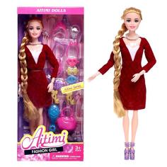 Кукла-модель шарнирная «Рая» в платье, с аксессуарами, МИКС No Brand