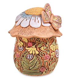 Кашпо керамическое Лесной домик - ромашка ZLC-179/04 113-1010750 Керамика Золотое